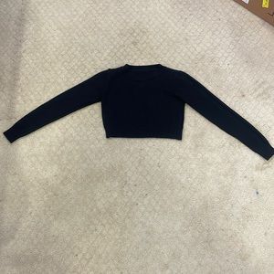 shein size xs US 2 soft cropped black sweater